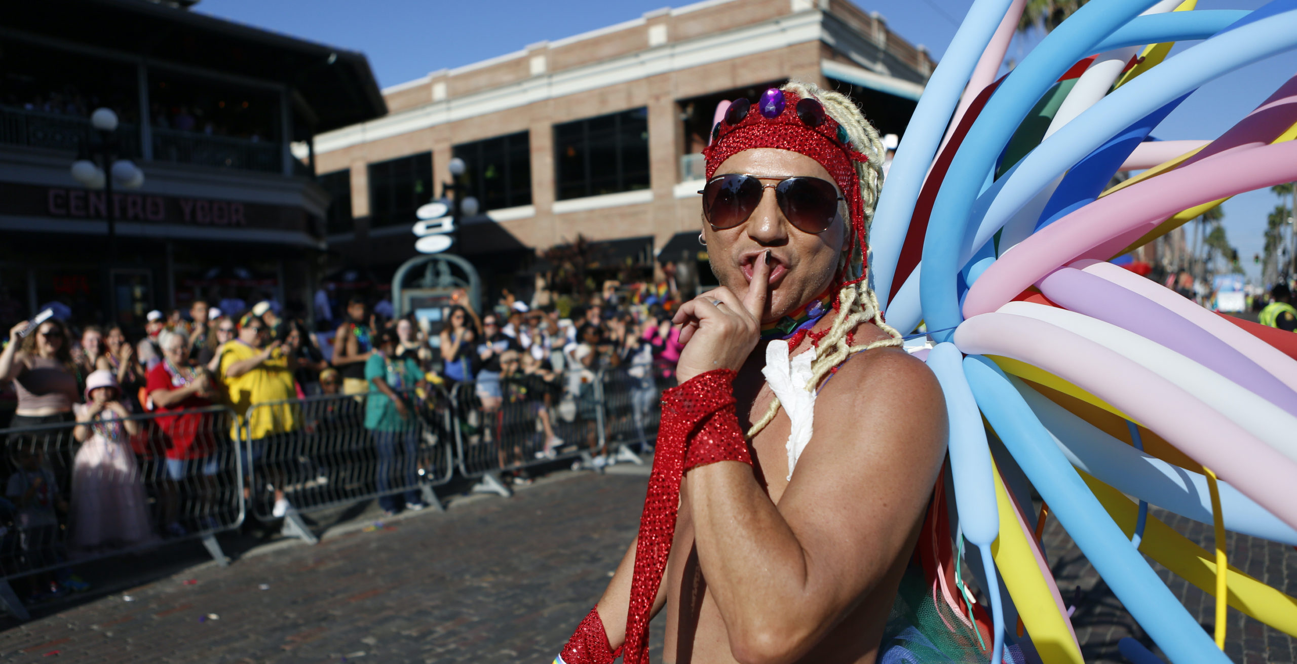 The Tampa Pride was held in the wake of the passage of Florida's controversial "Don't Say Gay" Bill. (Photo by Octavio Jones/Getty Images)