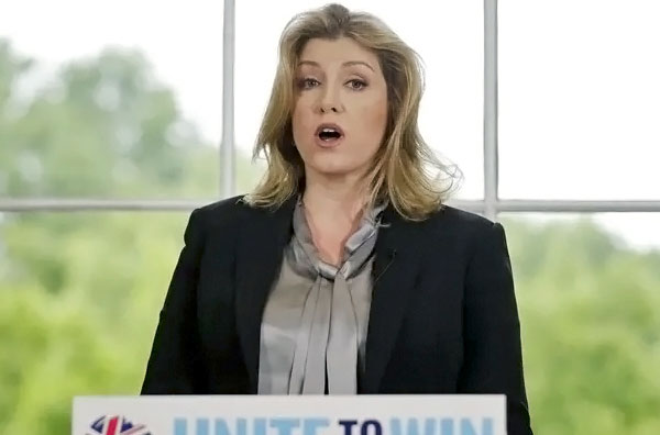 Screengrab from Penny Mourdant's campaign video
