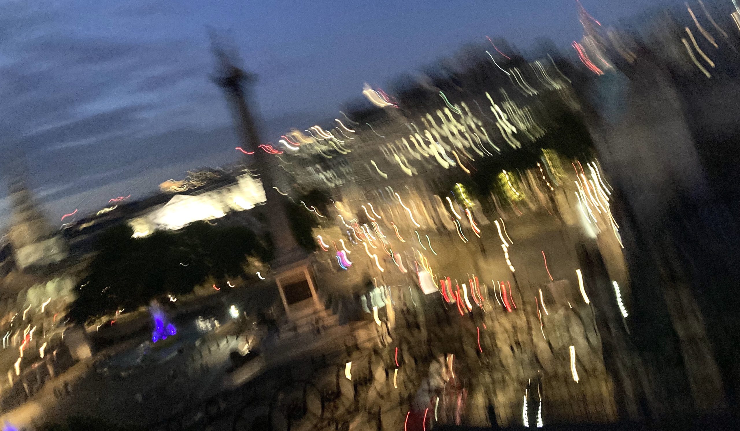 The evening ended in a blur