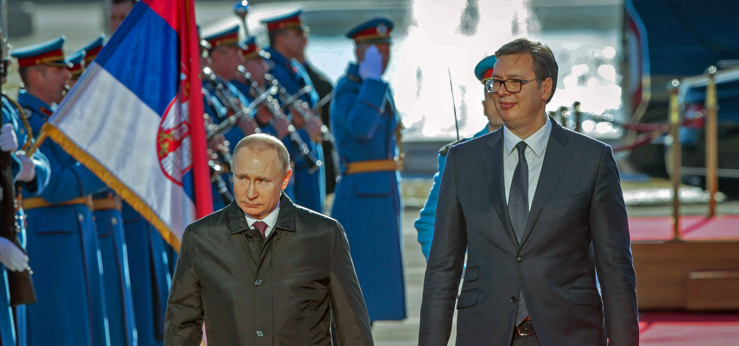 Vladimir Putin and Aleksandar Vucic in 2019. Credit: Getty