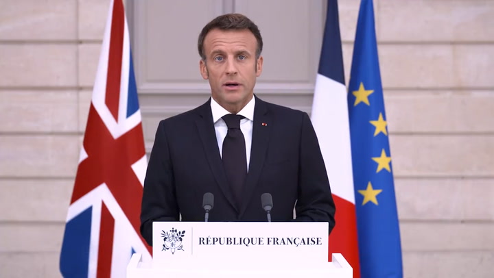 President Macron offered his condolences to the British people