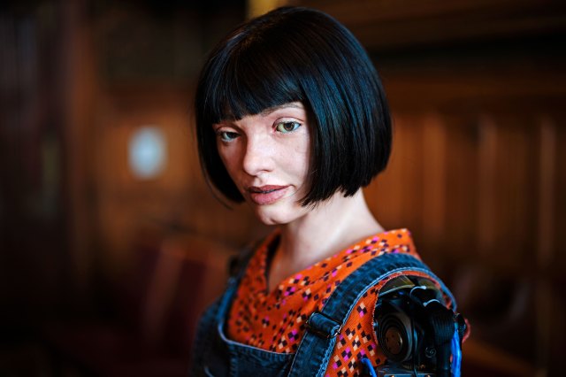 Uncanny. Ai-Da Robot in the House of Lords. Credit: Rob Pinney / Getty