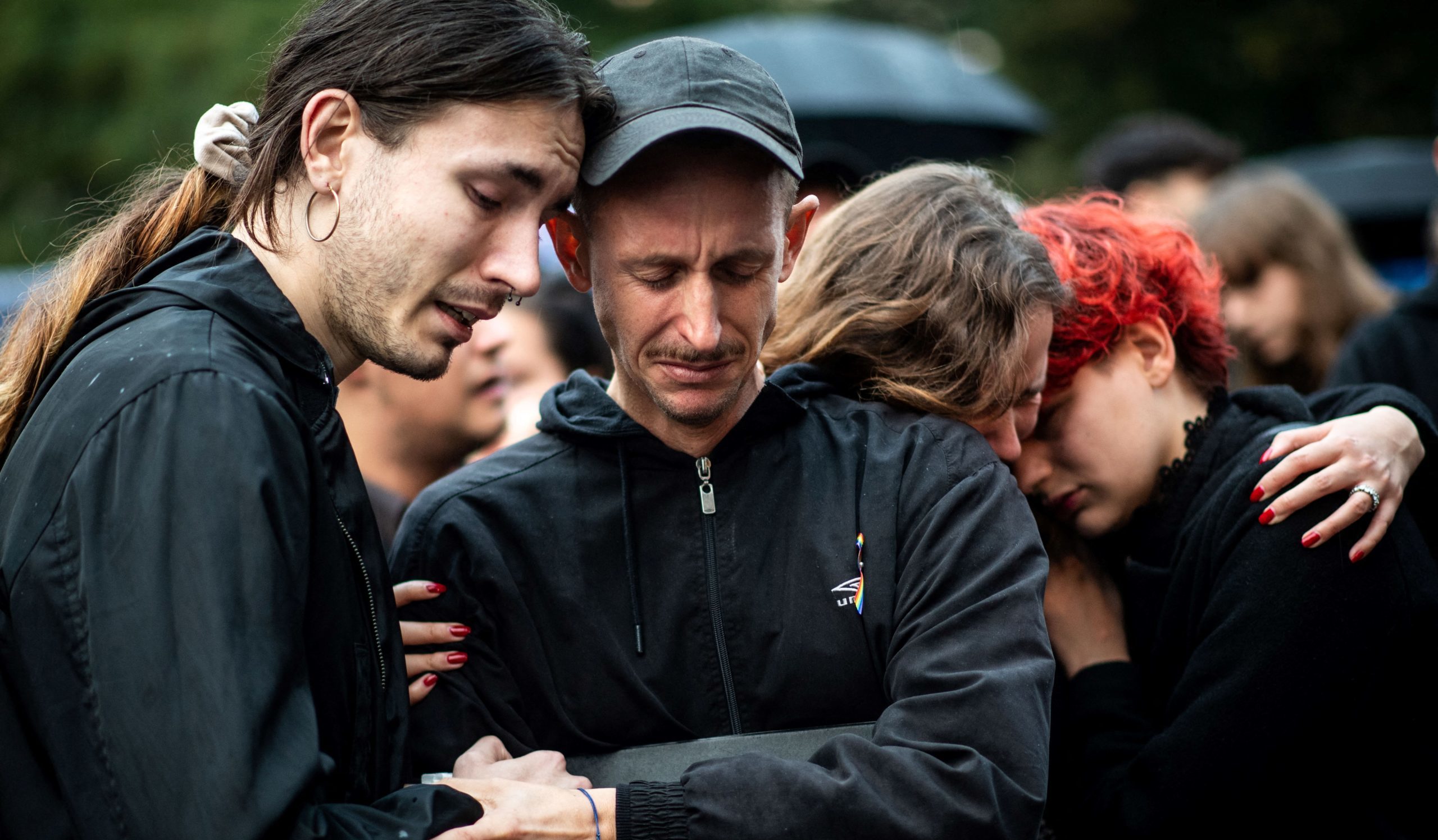 Protestors in Bratislava. Credit: Getty