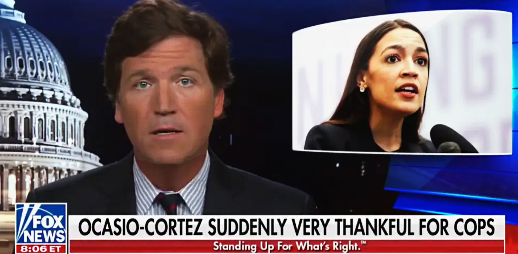 Alexandria Ocasio-Cortez accused Tucker Carlson of 'stochastic terrorism'