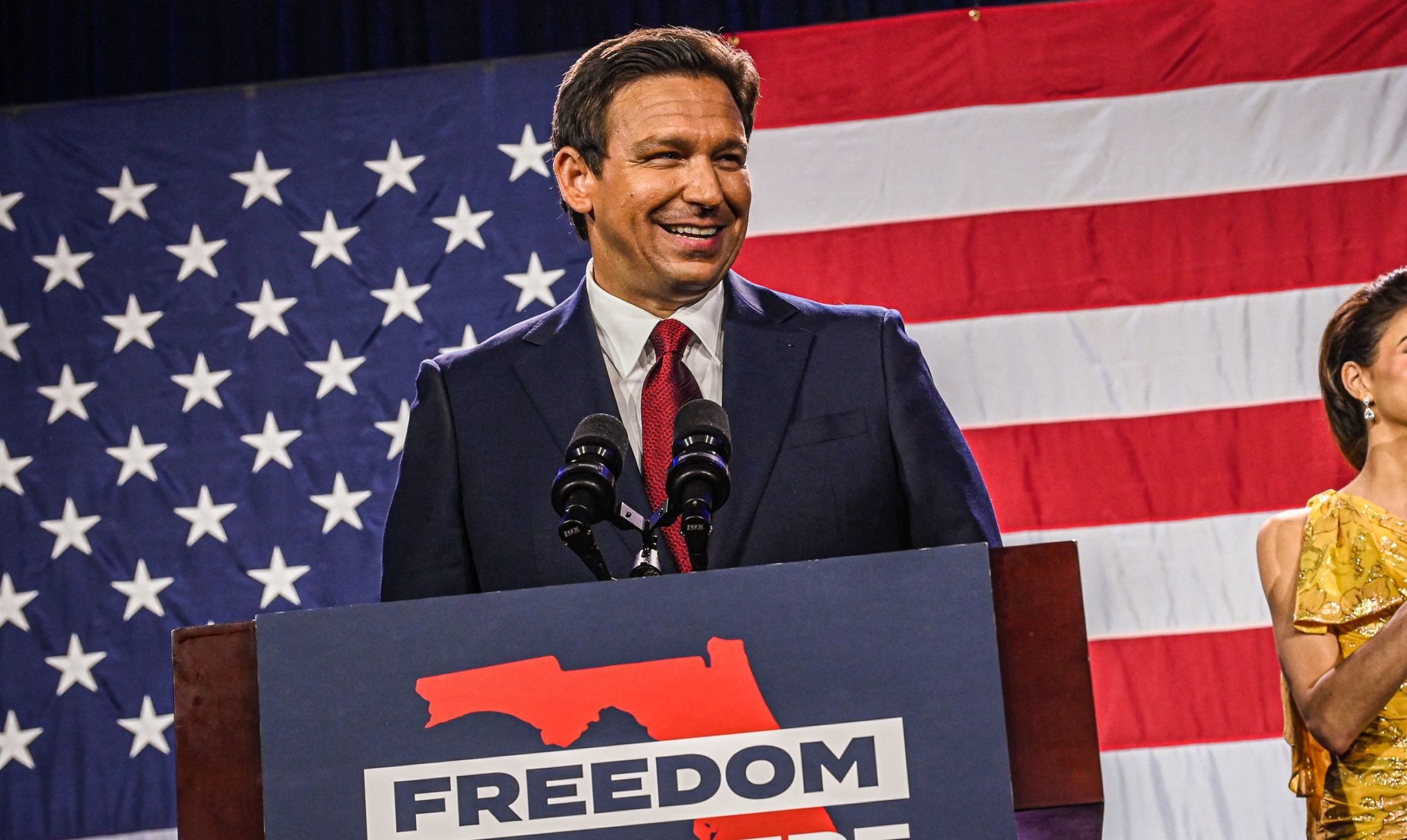 Florida Governor Ron DeSantis won his re-election campaign comfortably. Credit: Getty