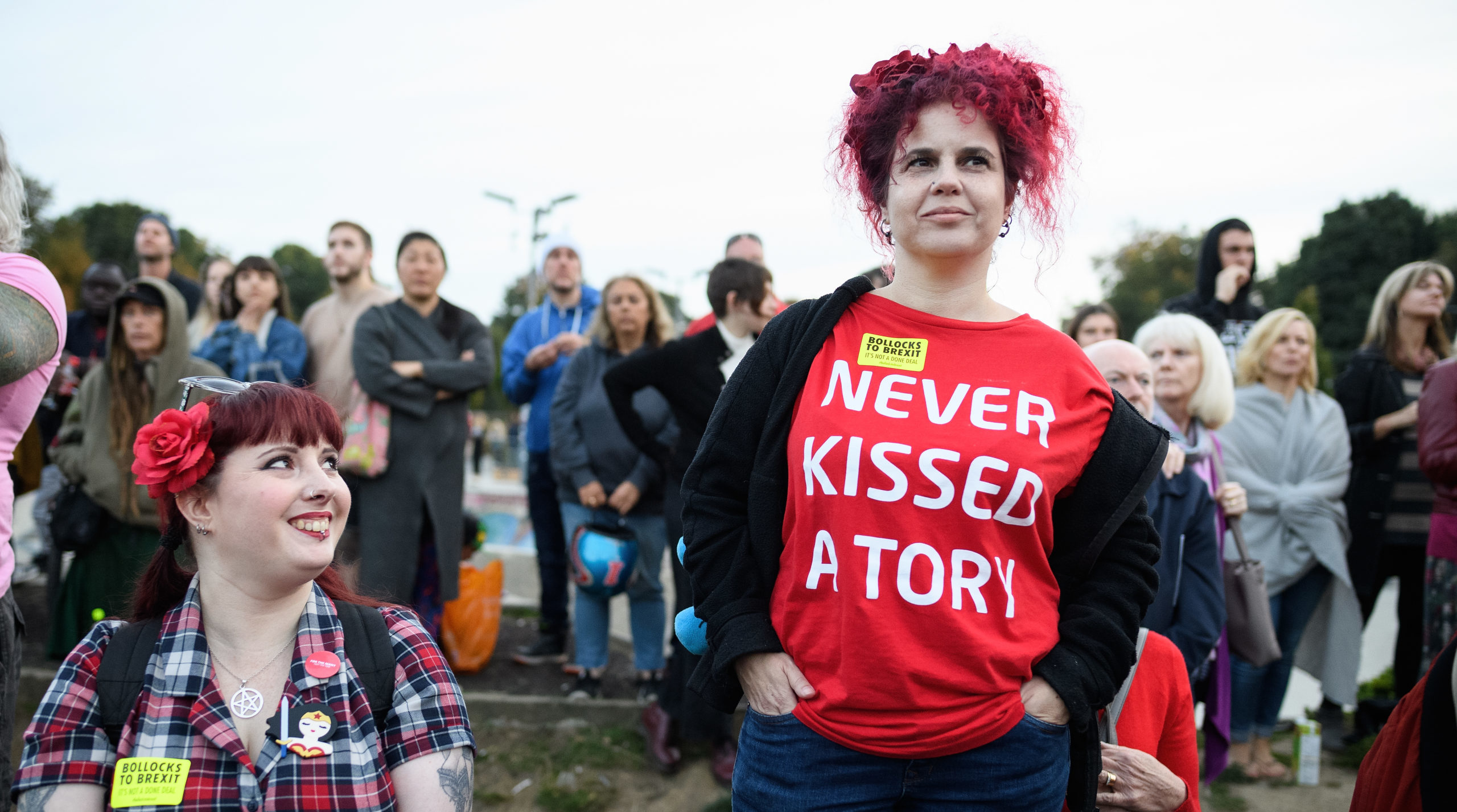 Attendees at a Momentum rally in 2017. Credit: Getty.