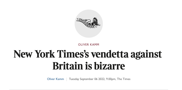 Screengrab from Oliver Kamm's article in the Times