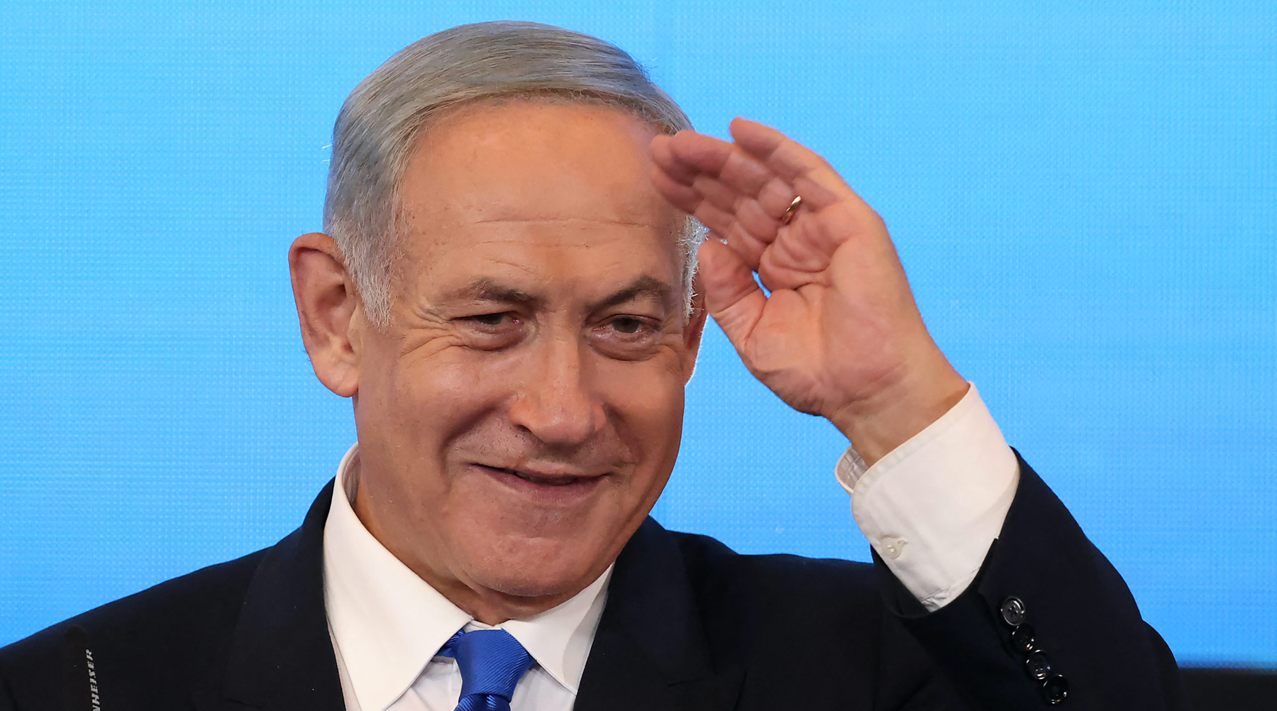 Israel's ex-premier and leader of the Likud party Benjamin Netanyahu