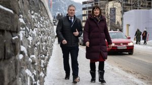 Keir Starmer tries to shake off Corbynite baggage at Davos