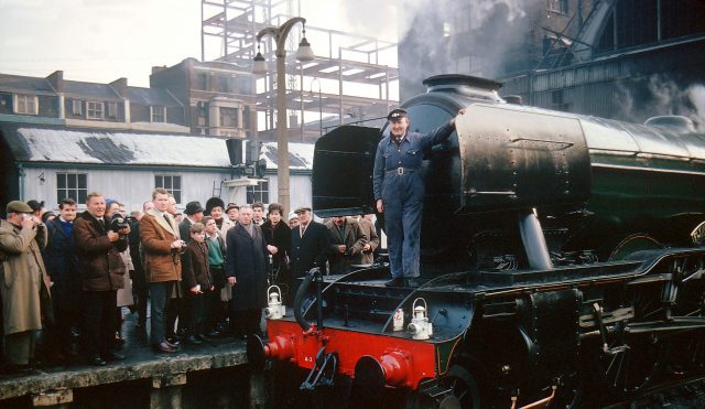 Flying Scotsman's last journey to Doncaster. Credit: Photo by SSPL/Getty Images