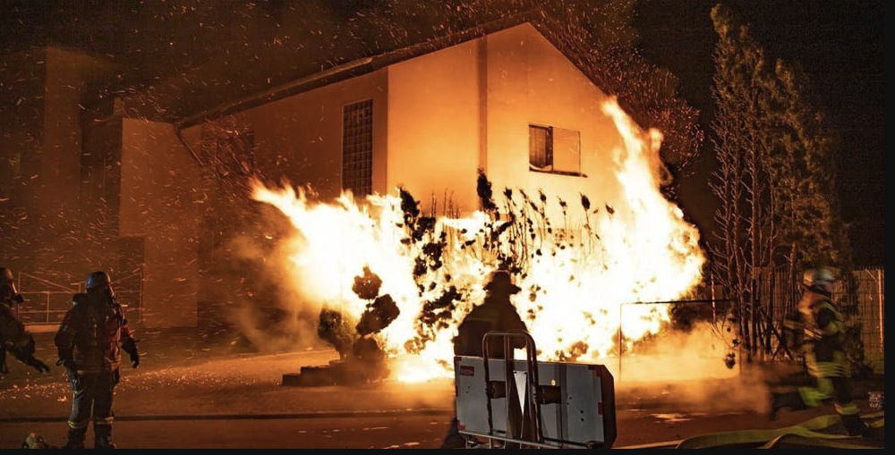 Scenes from the New Year in Germany. Credit: Paul Zinken/PA.
