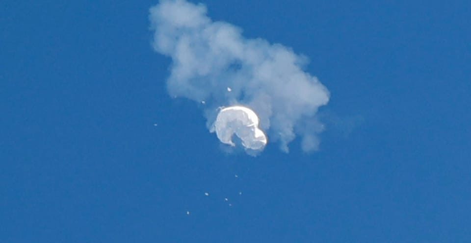 The Chinese spy balloon was finally shot down off the east coast of the US.