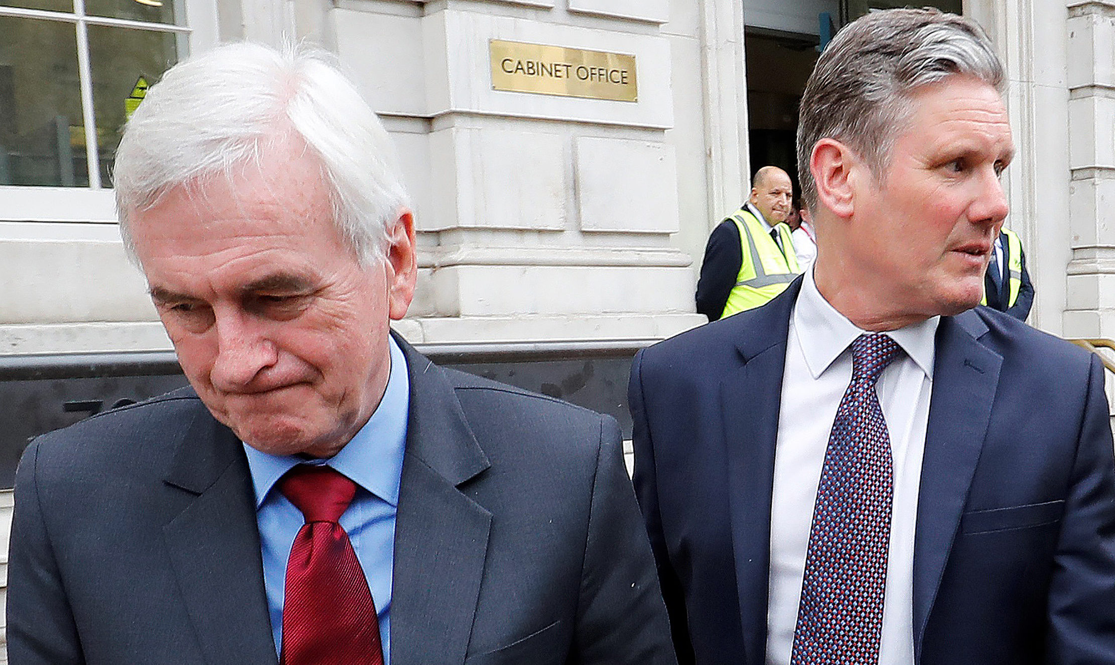 Then-shadow chancellor John McDonnell and Keir Starmer in 2019. Credit: Getty.