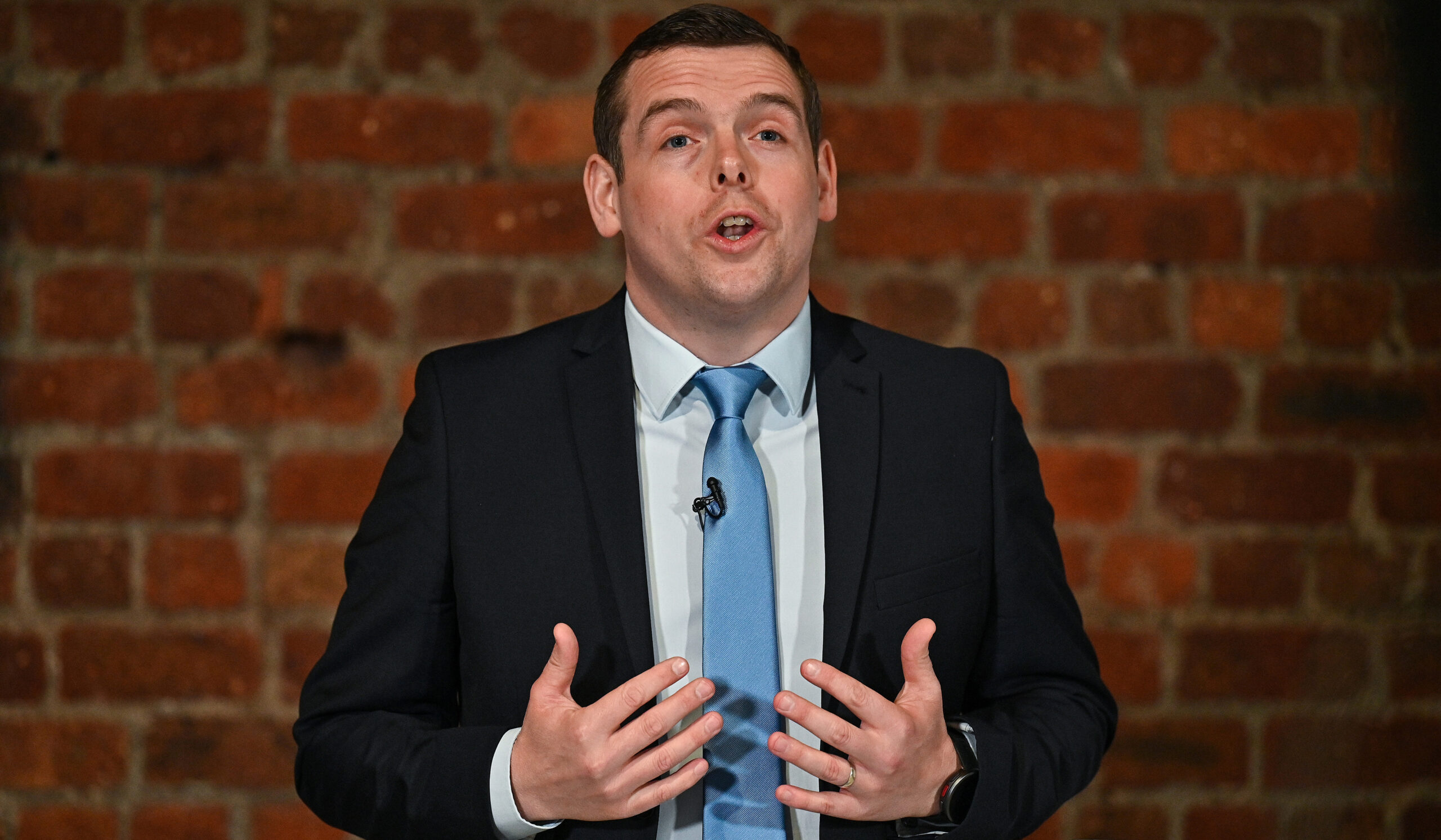 Douglas Ross was criticised for proposing tactical voting in Scotland. Credit: Getty