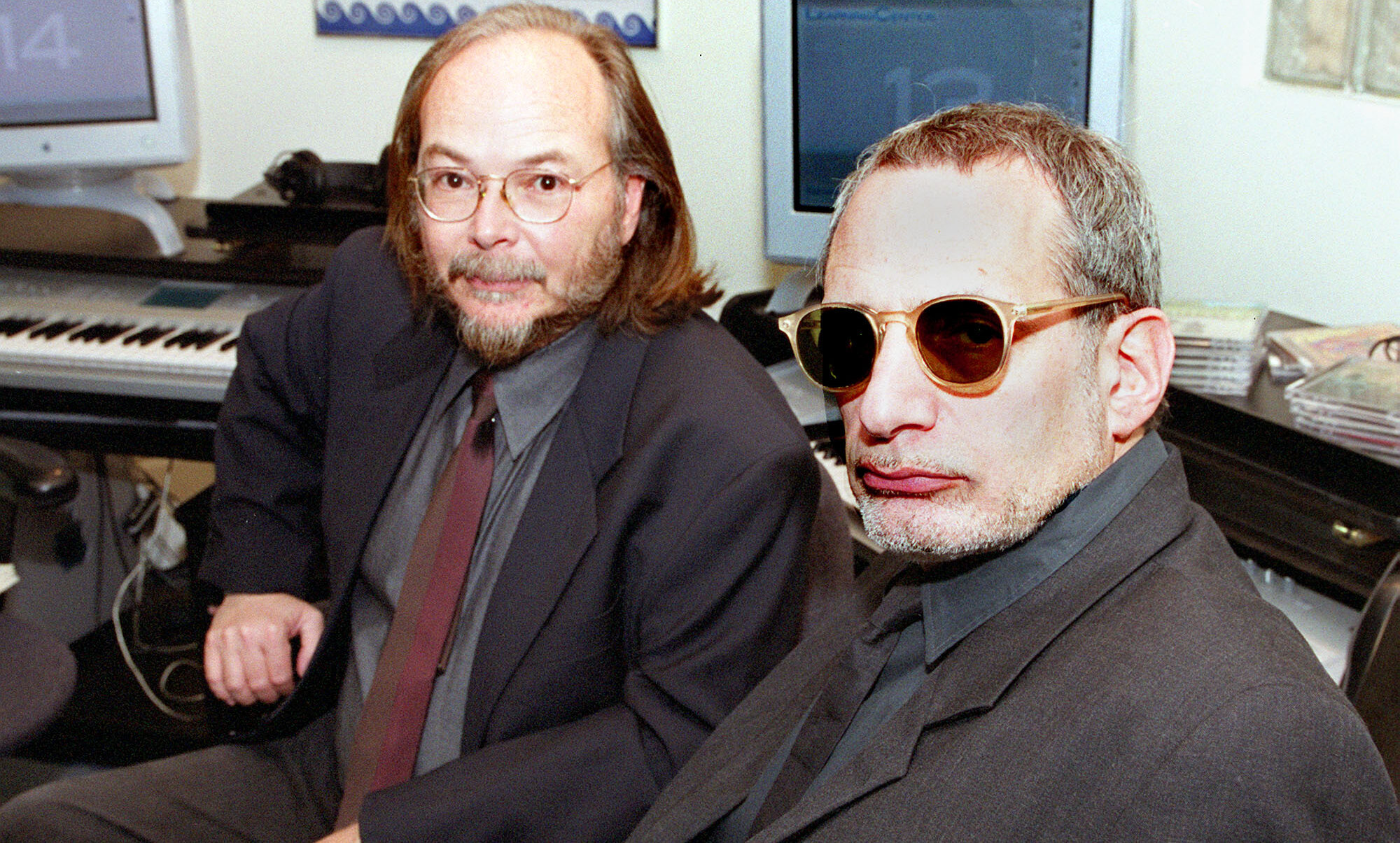 Steely Dan's Walter Becker and Donald Fagen in 2001. Credit: Getty