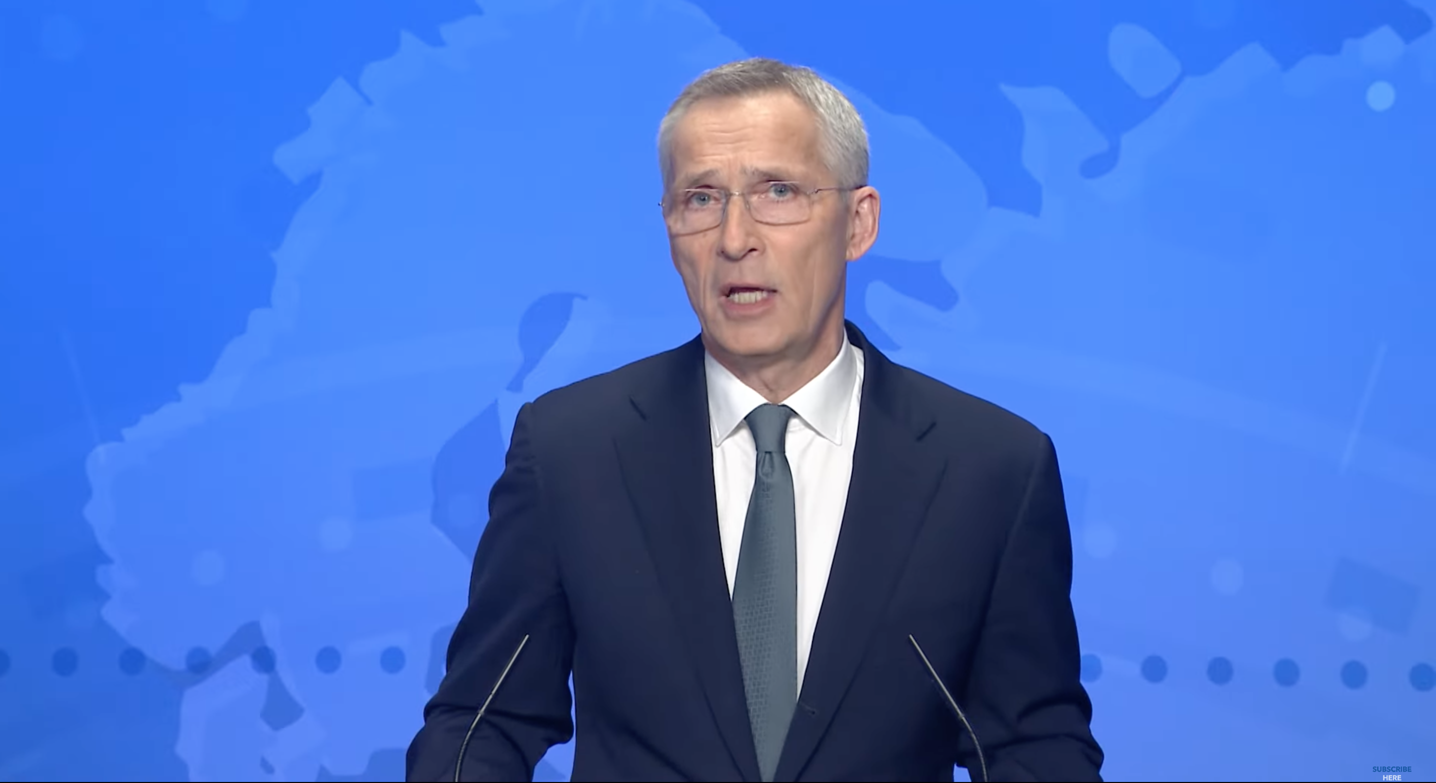 Jens Stoltenberg speaks on Wednesday to mark International Day Against Homophobia, Biphobia and Transphobia