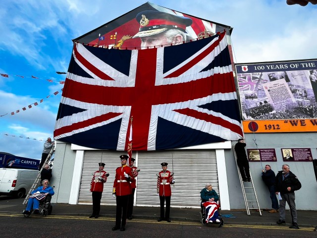 King Charles in Shankill Road (Credit: Aris Roussinos0