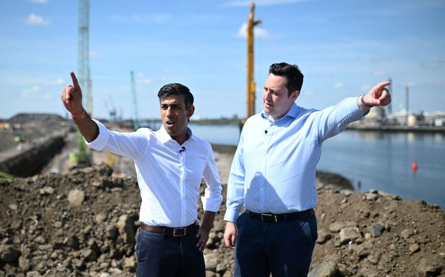 They stand in a desert and call it levelling up. Credit: OLI SCARFF/AFP via Getty Images
