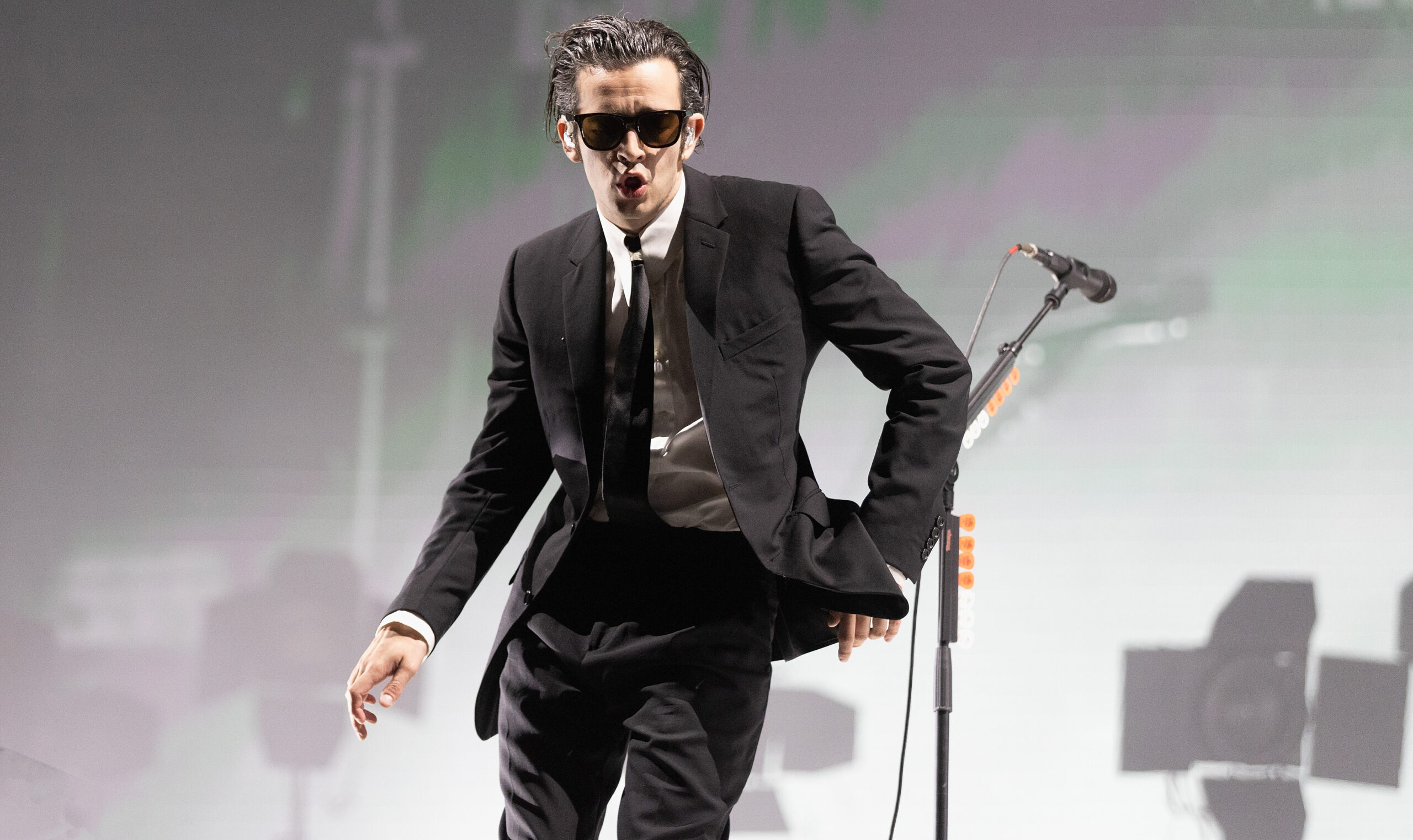 Matty Healy performs at Reading Festival last year. Credit: Getty