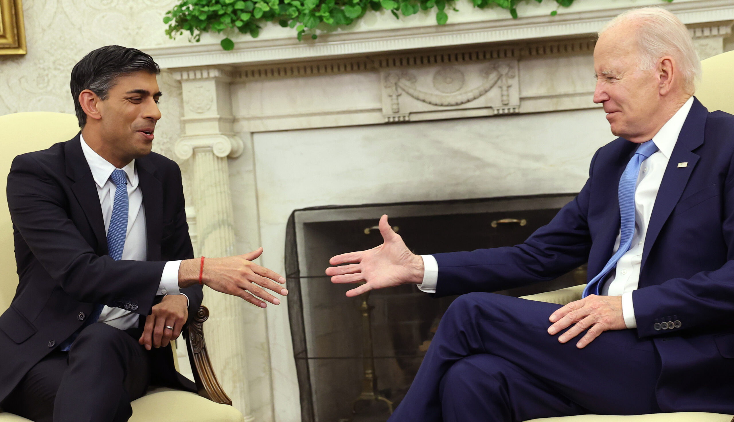 Rashid and Joe strike a deal. Credit: Getty
