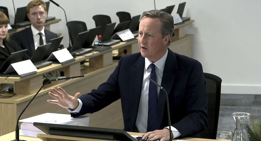 David Cameron claimed that a pandemic influenza “groupthink” had taken over emergency planning