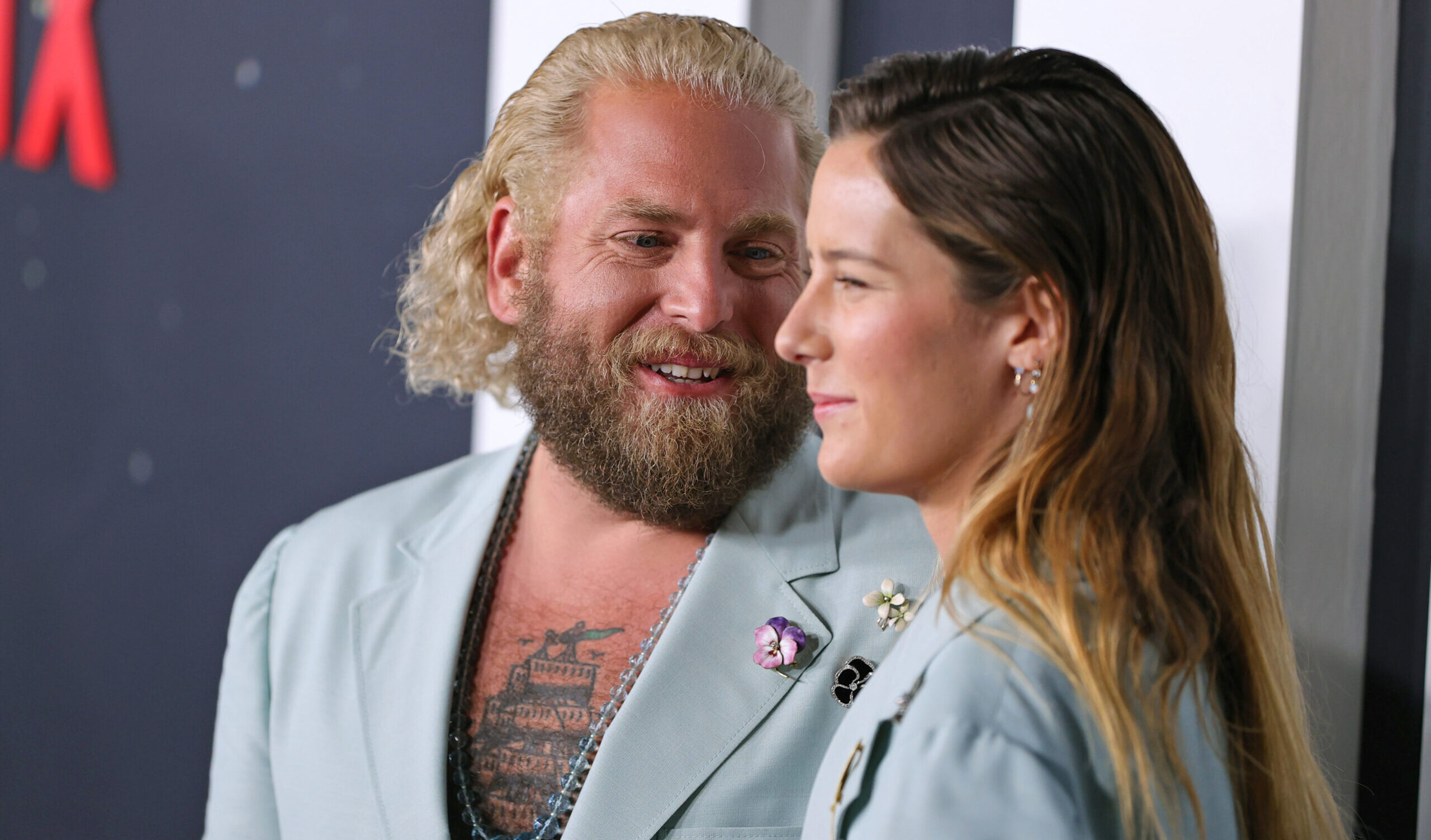 Jonah Hill and Sarah Brady in happier times. Credit: Getty