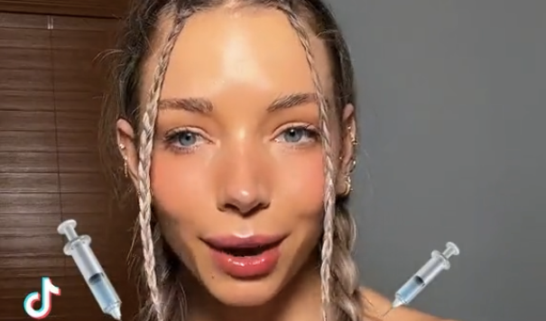 A TikTok video explains how Botox can be injected into shoulders 