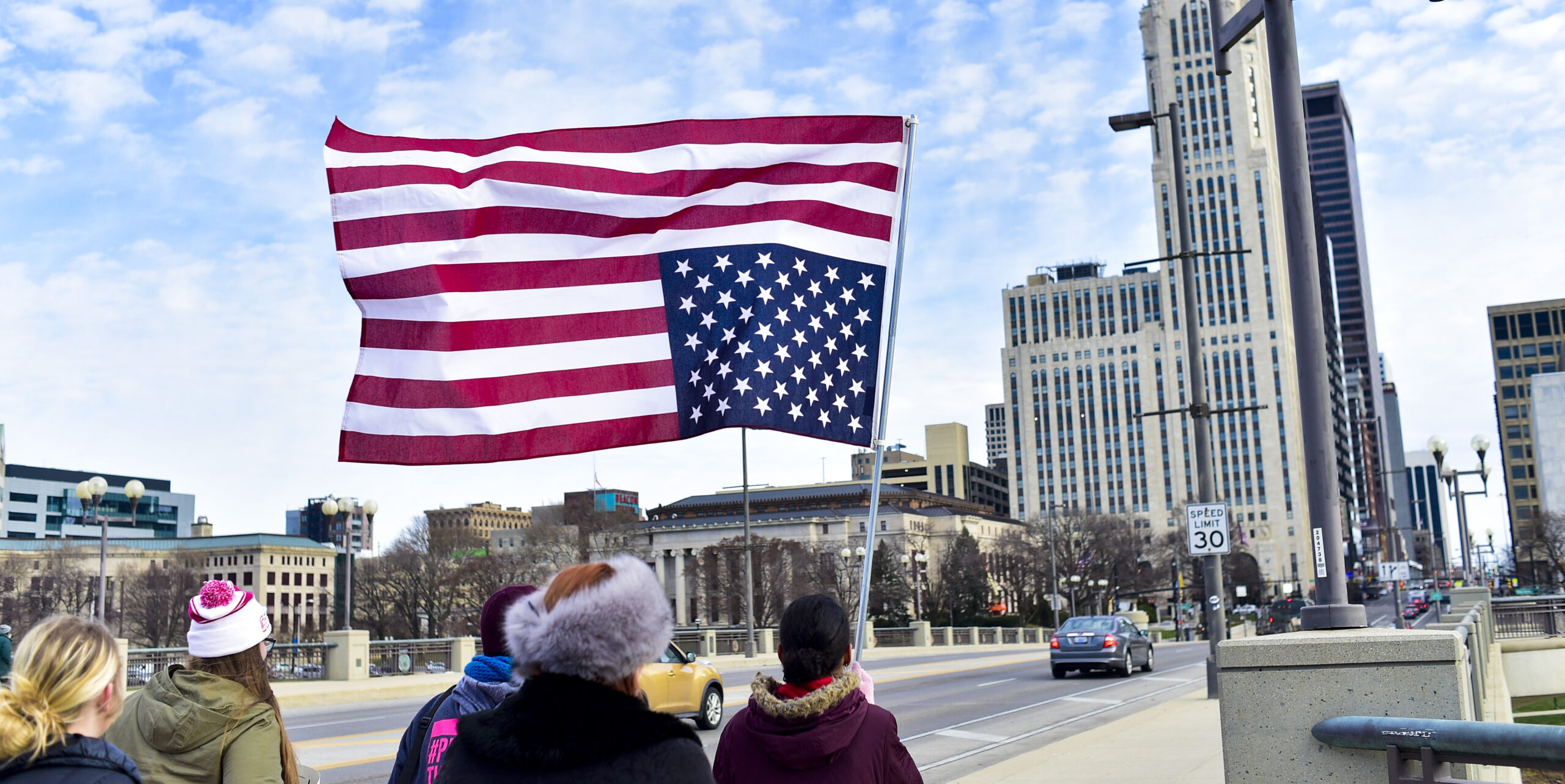 An Ohioan protests against the Heartbeat Bill. Credit: Getty