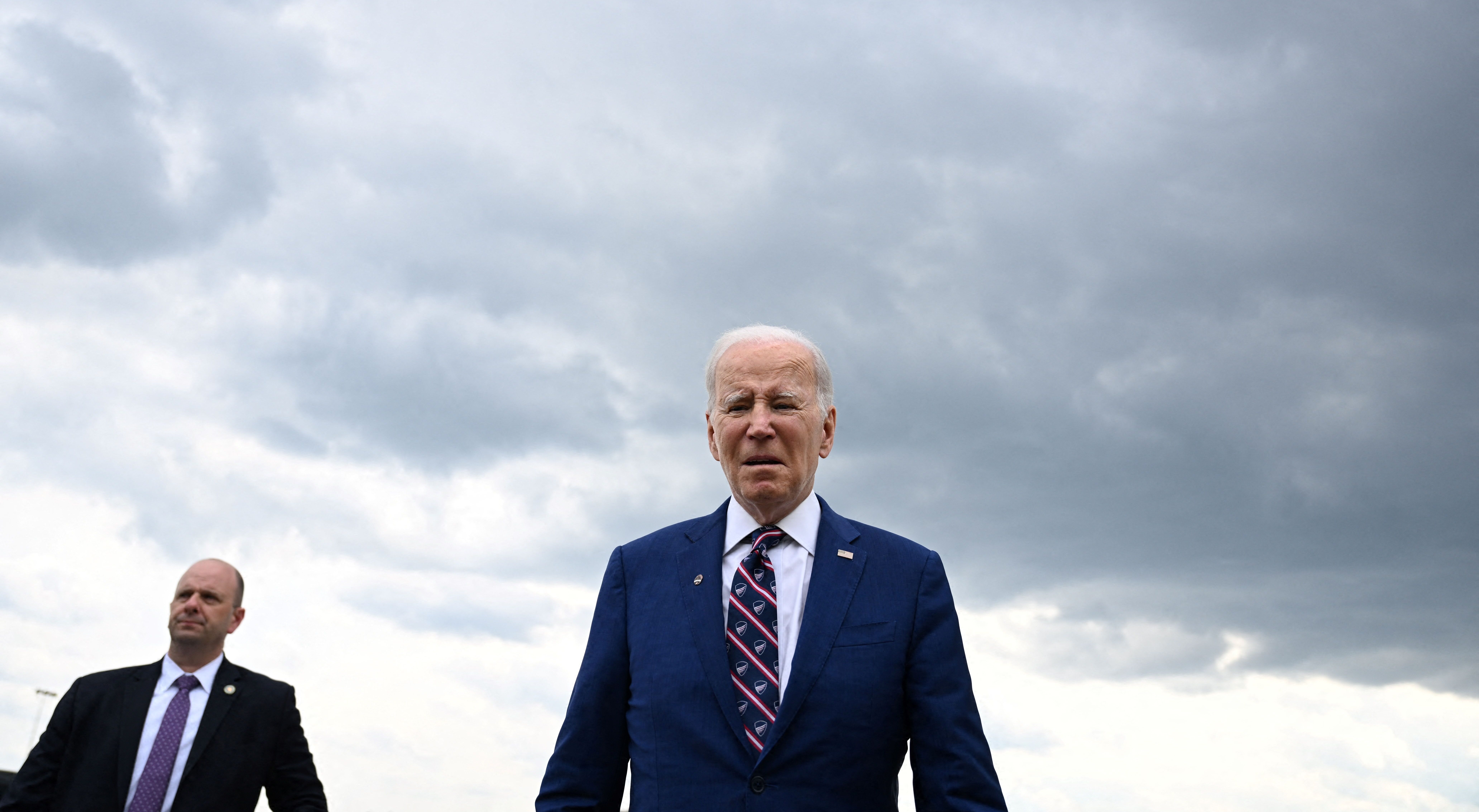A storm awaits Joe Biden. Credit: Getty