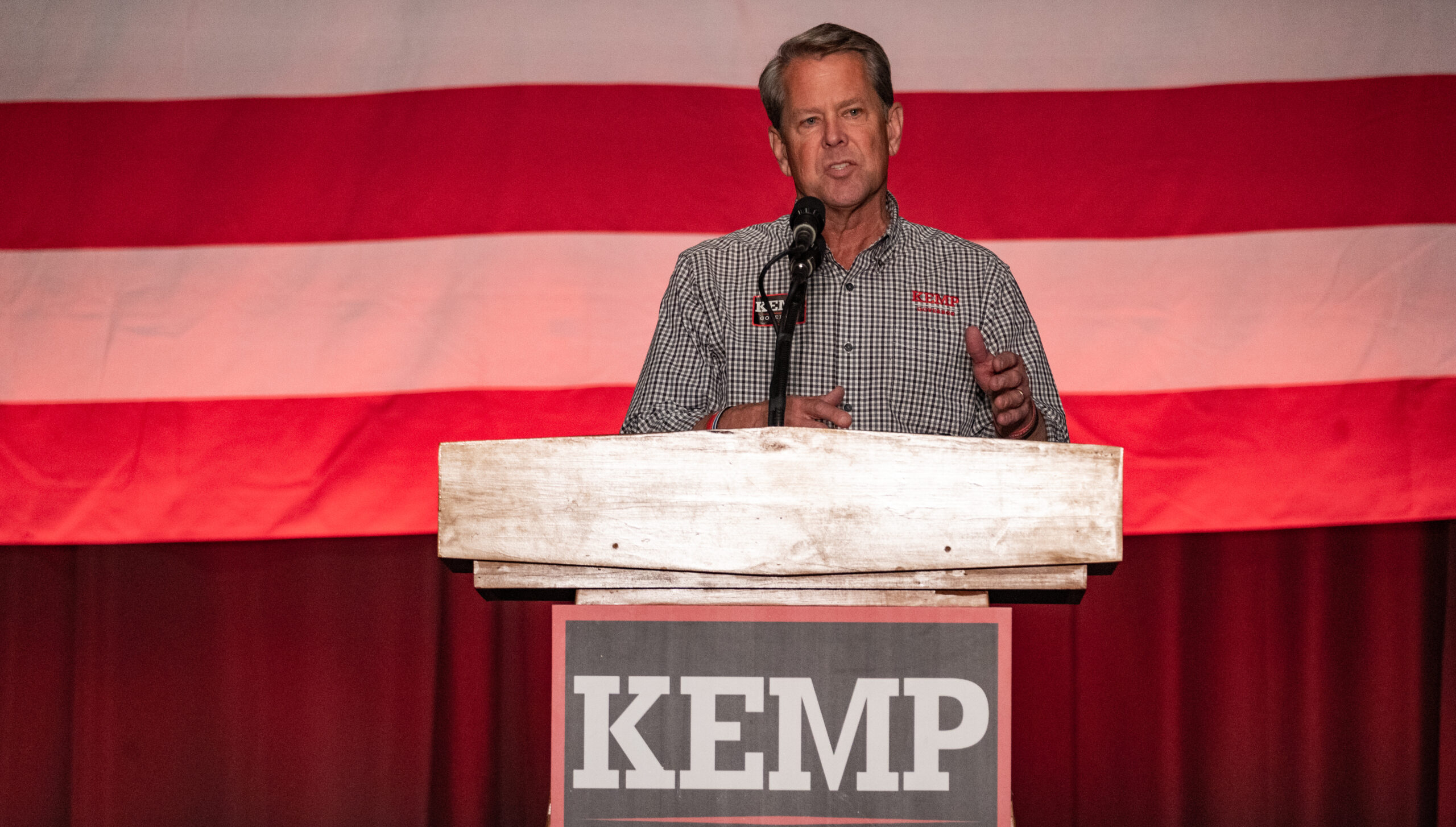 Georgia Governor Brian Kemp has prevailed in political struggles with Trump. Credit: Getty