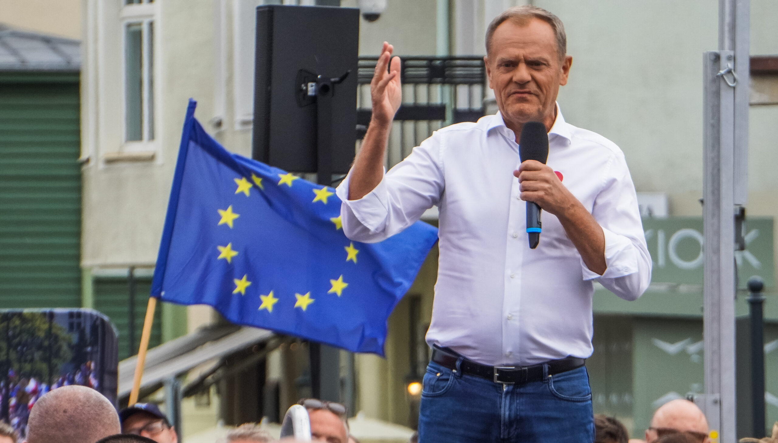Polish opposition leader Donald Tusk's EU past has come back to haunt him. Credit: Getty