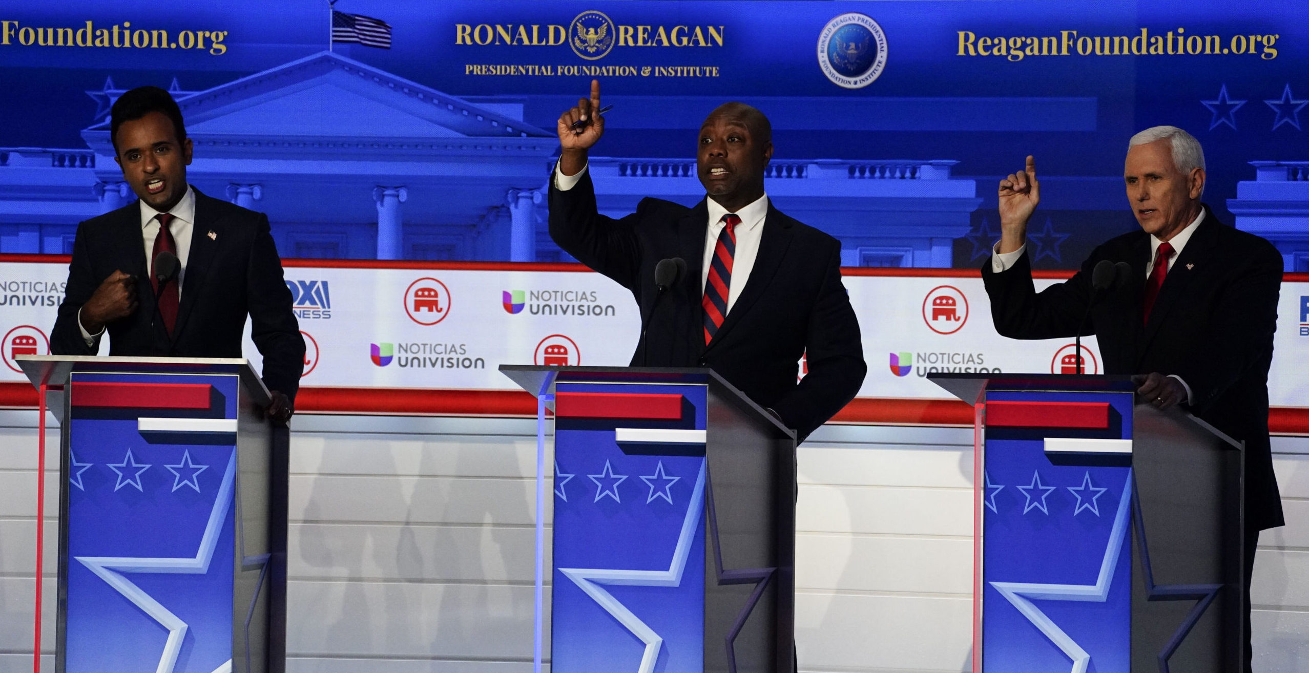 Trump’s rivals can’t match his original madcap heterogeneity on policy. Credit: Getty 