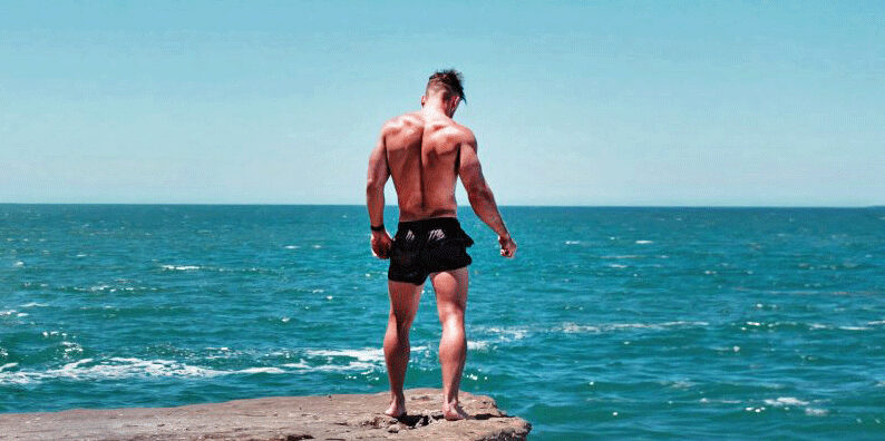 Bronze Age Pervert's previous Twitter avatar/Costin Alamariu's holiday snap. Credit: BAP/Twitter