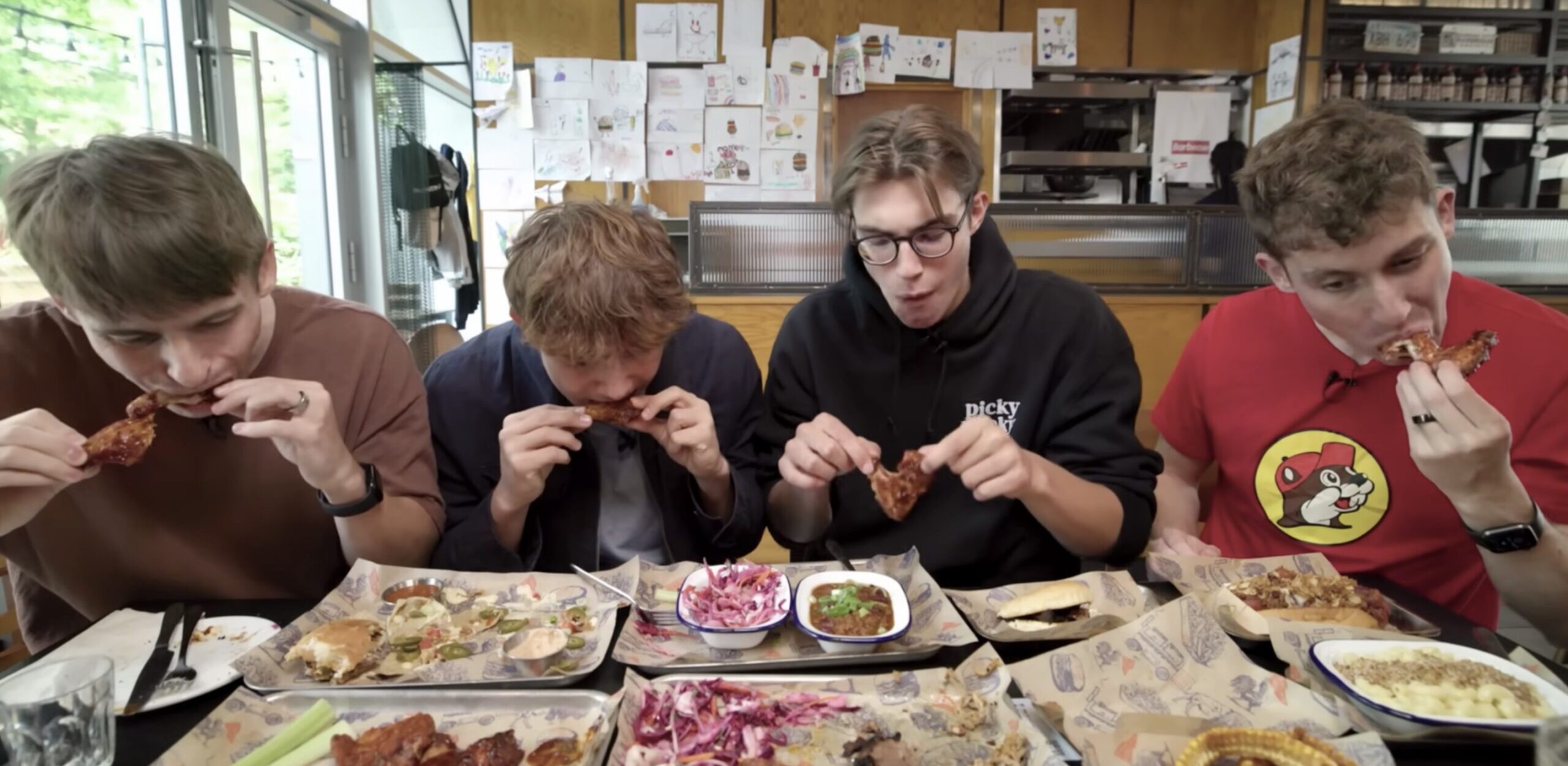 Eating meat might be one of the only pleasures left at university. Credit: YouTube
