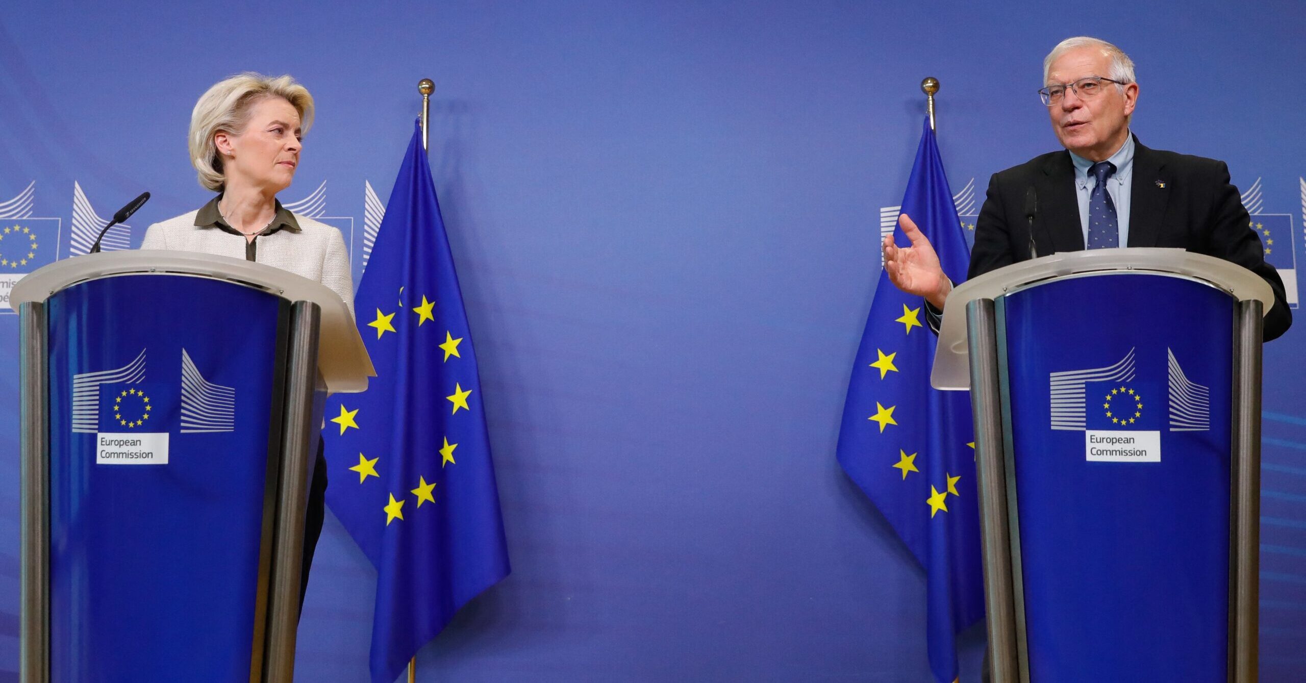 European Commission President Ursula von der Leyen and EU foreign polciy chief Josep Borrell. Credit: Getty