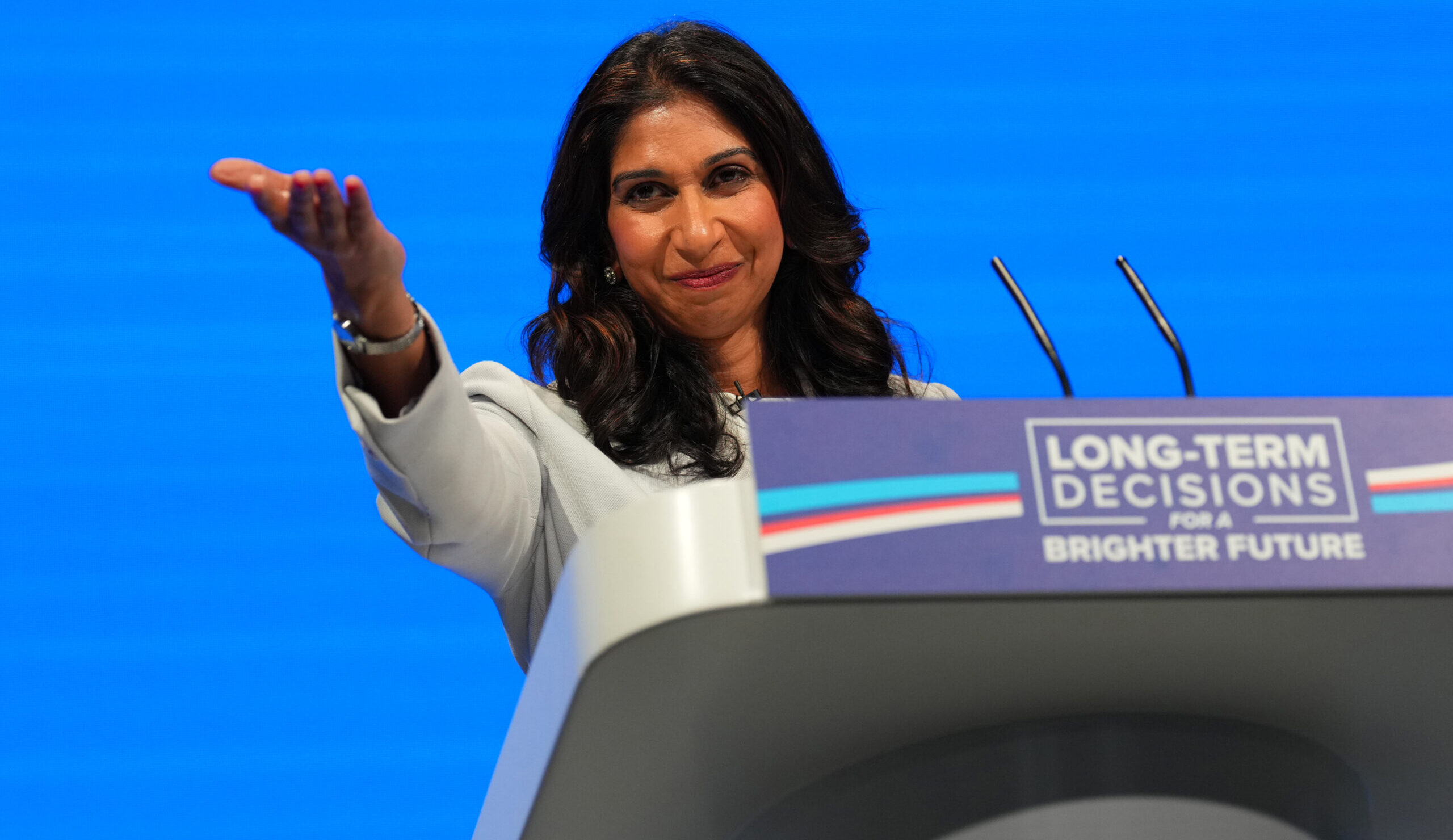 Suella Braverman is a darling of the Tory Right. Credit: Getty