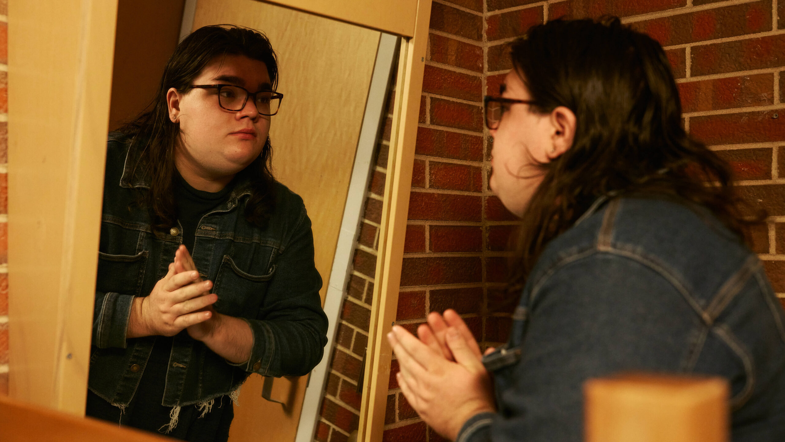 Artemis Langford on campus this year. Credit: Jimena Peck for The Washington Post via Getty