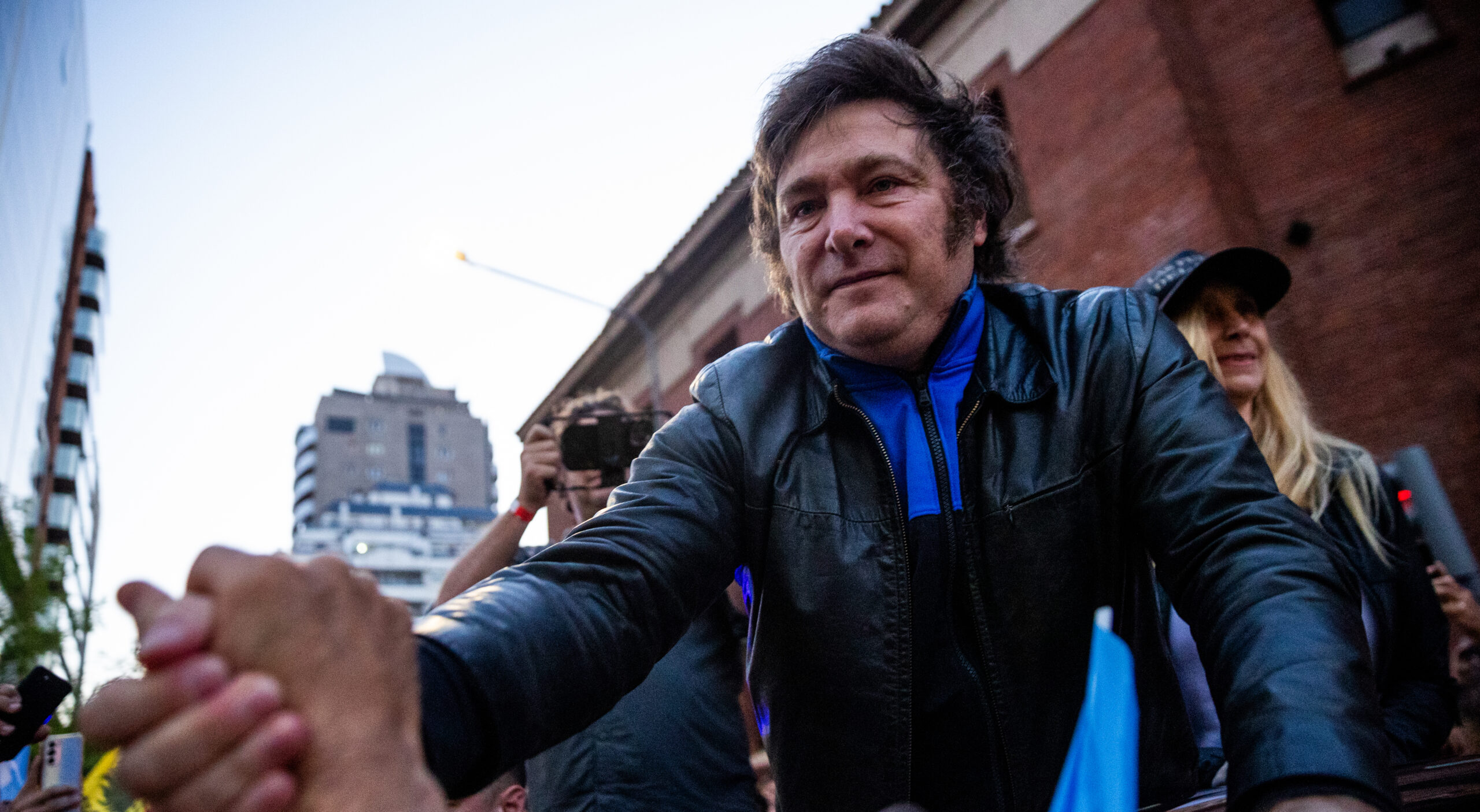 Javier Milei won the presidential run-off by 56% of votes to 44%. Credit: Getty