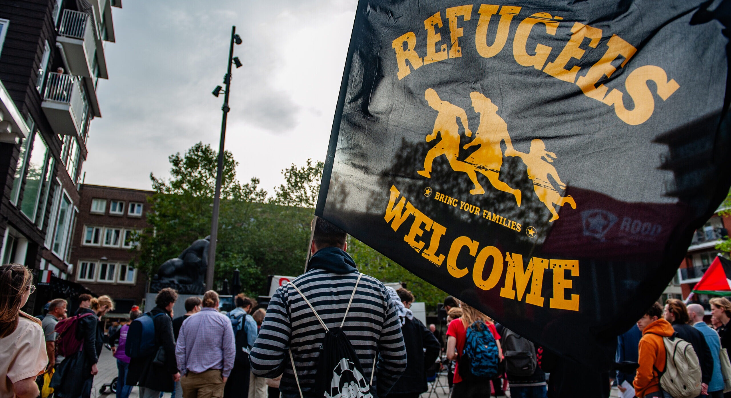 A pro-migration rally in the Netherlands earlier this year. Credit: Getty