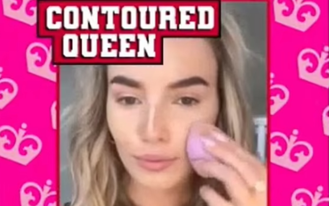 Part of the Rimmel advert featuring Love Island contestant Lana Jenkins which has been banned. Credit: Getty