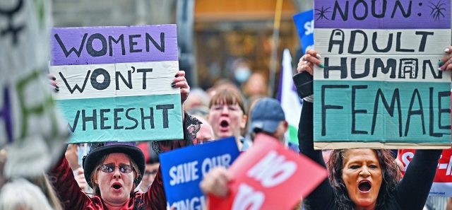 Scottish women critical of gender self-ID have been vindacted. Credit: Getty