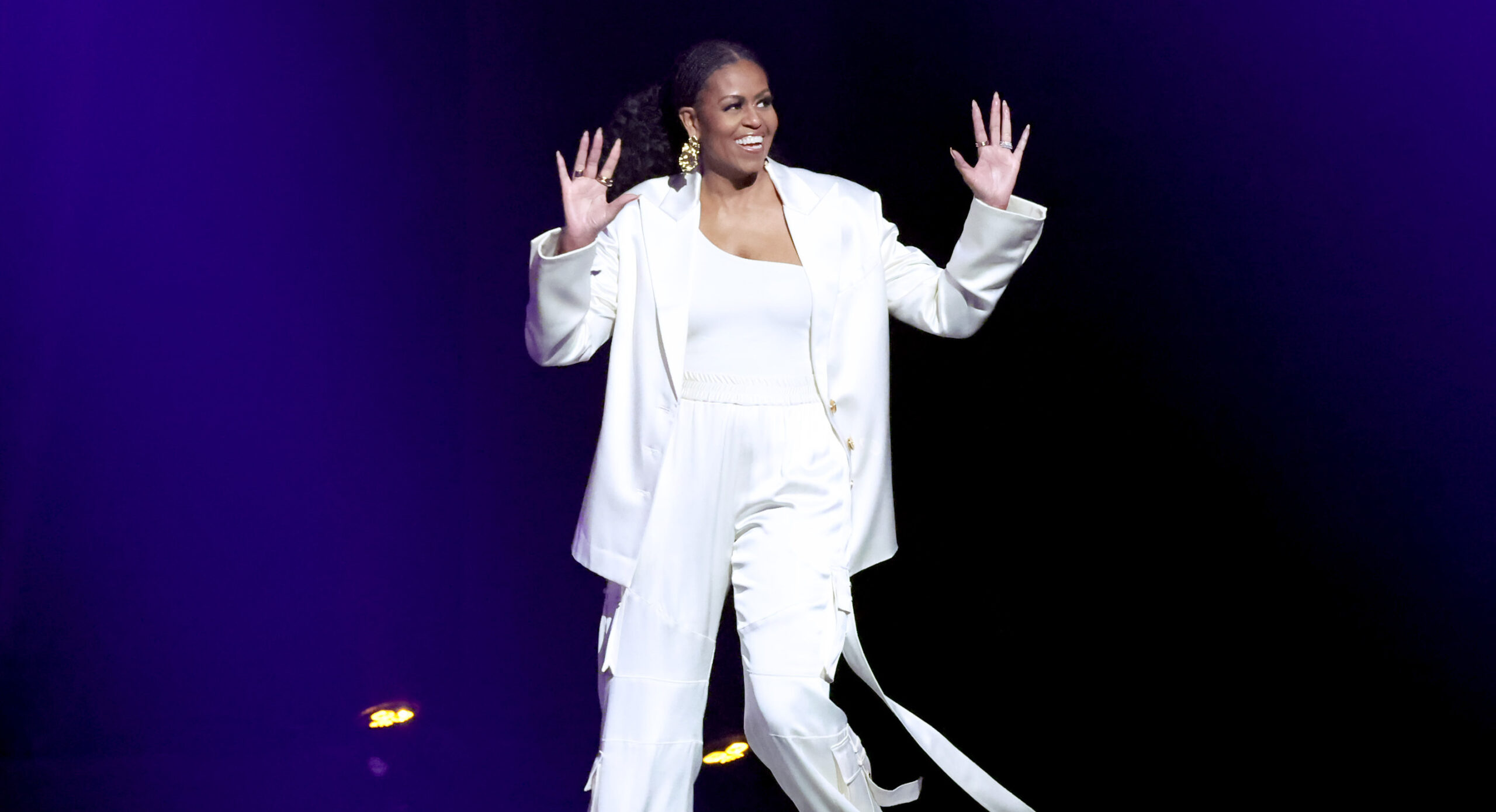 Michelle Obama said she was “terrified” about the 2024 election. Credit: Getty