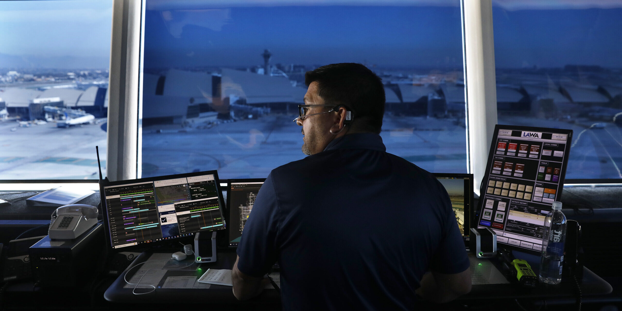 Air traffic controllers are badly understaffed and overworked. Credit: Getty