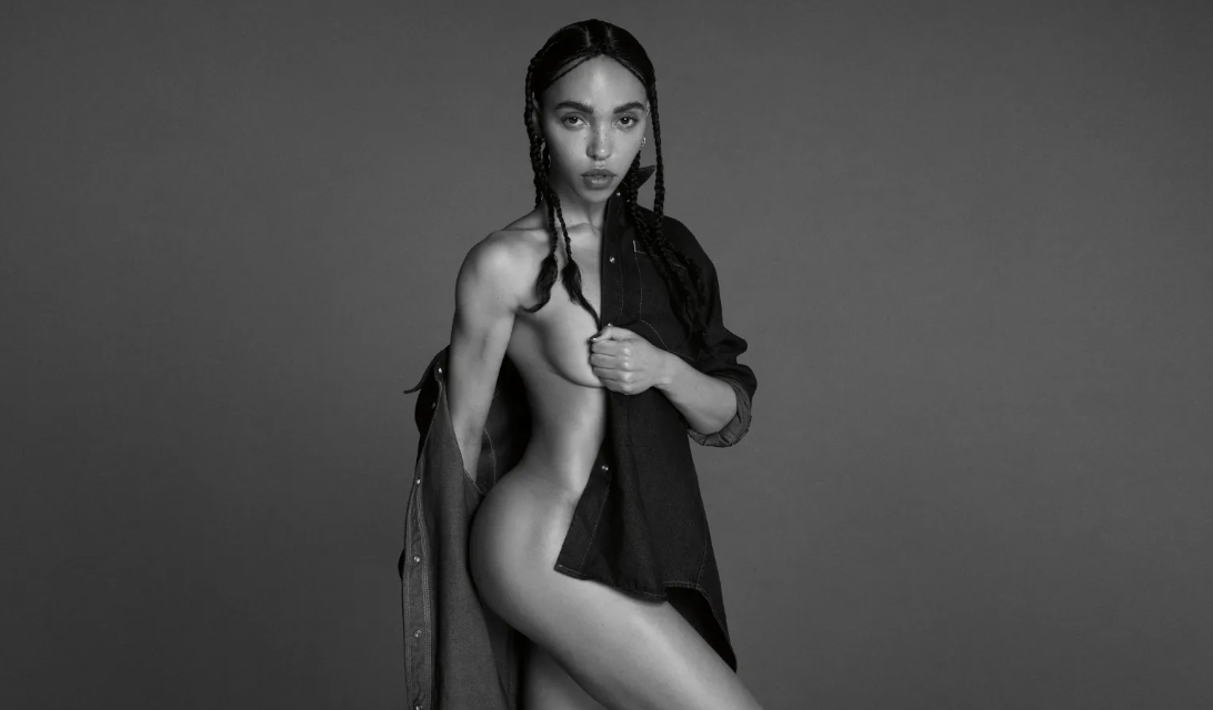 The banned Calvin Klein ad featuring FKA Twigs. Credit: CK