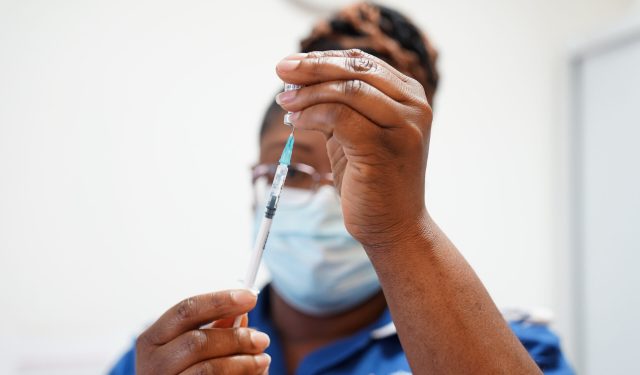 Just 64.8% in the Black Caribbean have taken the MMR jab. Credit: Getty