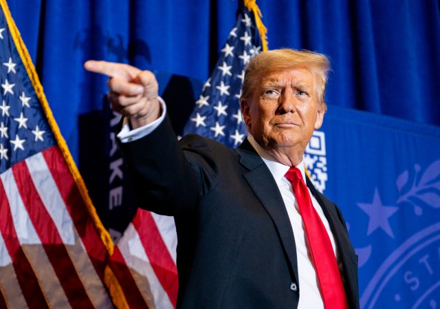 Donald Trump in New Hampshire last month (Brandon Bell/Getty Images)