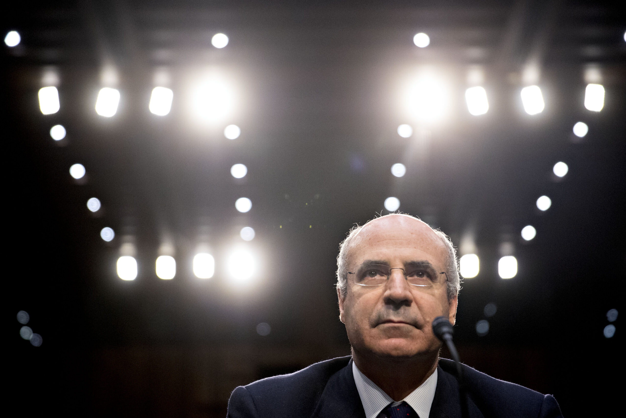 Bill Browder speaks at a Senate hearing in Washington, DC in 2017. Credit: Getty