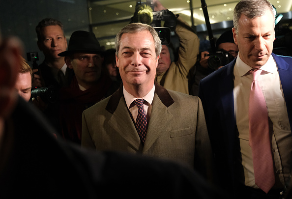 Farage: the constant separatist. (Credit: Sean Gallup/Getty)