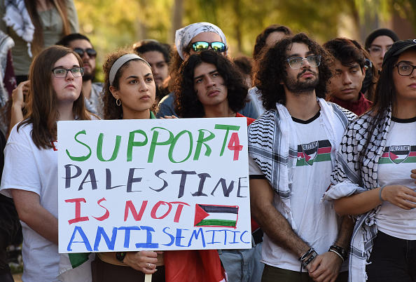 Some conservatives seek to limit anti-Israel speech. Credit: Getty 