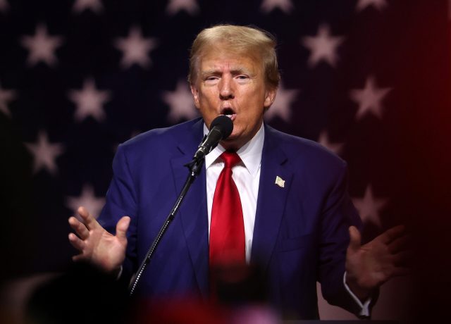 Black support for Trump is surging. Credit: Getty